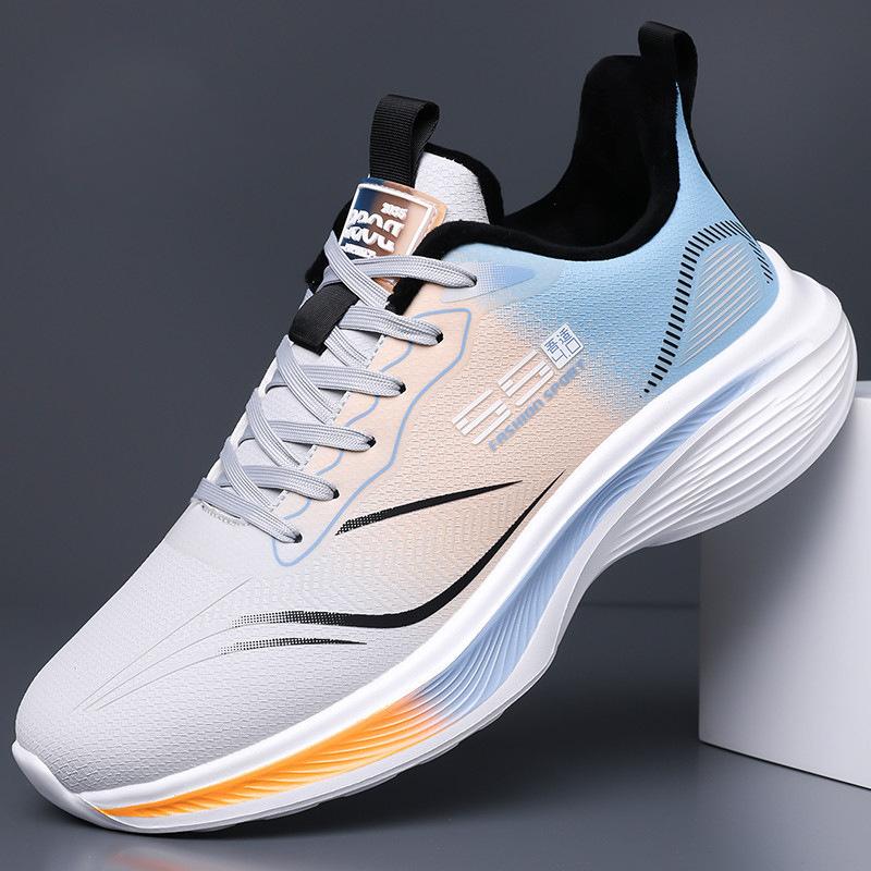 Shoes autumn and winter men's shoes casual breathable waterproof wear-resistant lightweight leather surface winter fashion running sports shoes