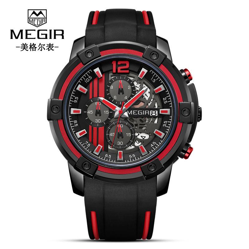 Meigel six-hand chronograph calendar dial quartz men s watch