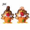 Pilgrim Couple Dolls Thanksgiving Plush Turkey Doll, Stuffed Animal Figurine, Autumn Rustic Country Style Decor Harvest Tabletop Decoration
