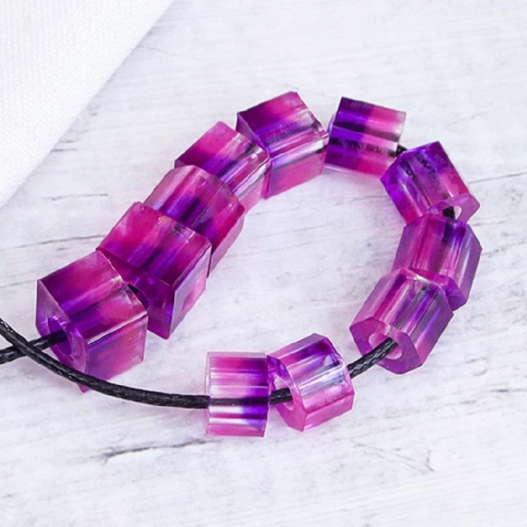Silikonpärlformskit för DIY-hartsmycken, ädelstensgjutning, multidesignhängen, armbandstillverkningsmaterial