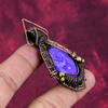 Charoite Pendant Gemstone Pendant Copper Wire Wrapped Pendant Handmade Jewelry
