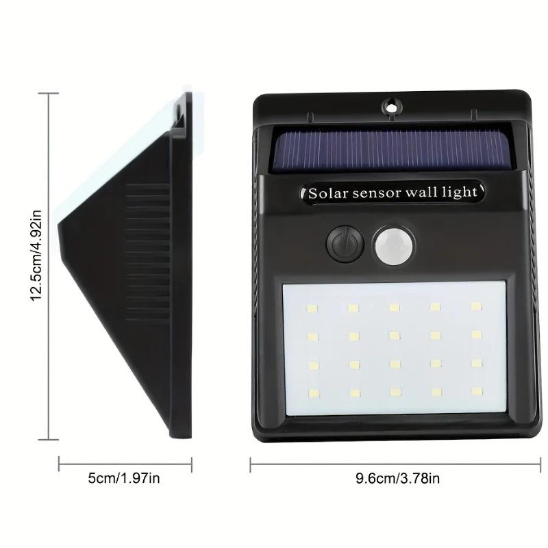 1/2/4pcs Waterproof LED Solar Light Motion Sensor Outdoors Garden Light Decoration Fence Stair Pathway Yard Security Solar Lamp Dropshipping