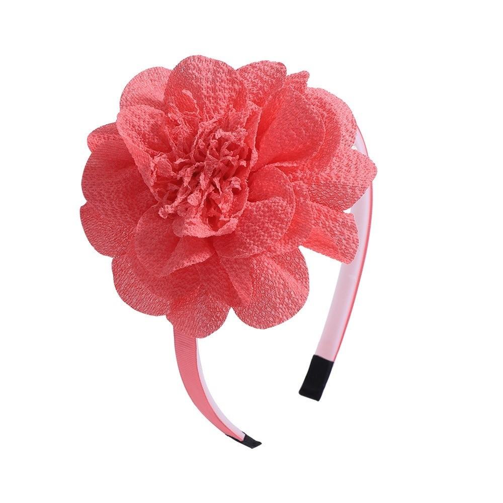 

Princess Big Flower Headband Grosgrain Ribbon Girl Hair Hoop Hair Band Children Gifts помаранчевий