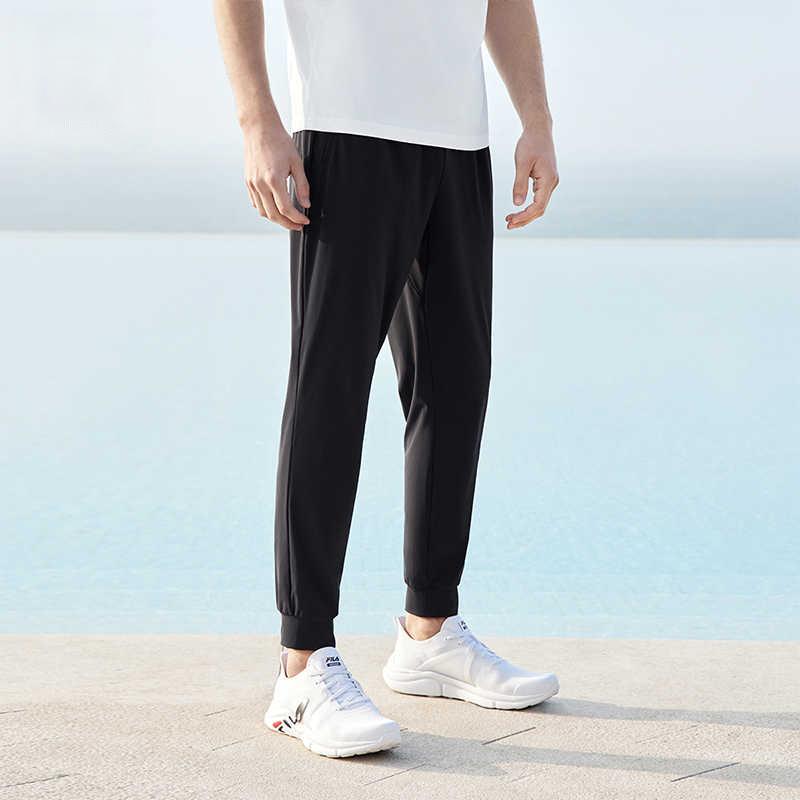 Fila Fitness Series Knitted Long Pants Men Bottoms Deep-Black A51M421615ABK