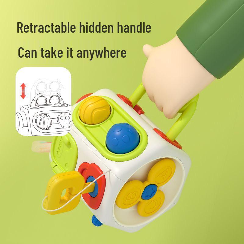 Montessori Octahedron Busy Ball: Multisensory Baby Hand Movement Toy for Early Education