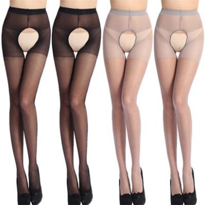 Sex Women Ultrathin Erotic Porn Open Crotchless Tights Elastic Pantyhose Stockings Intimates Medias