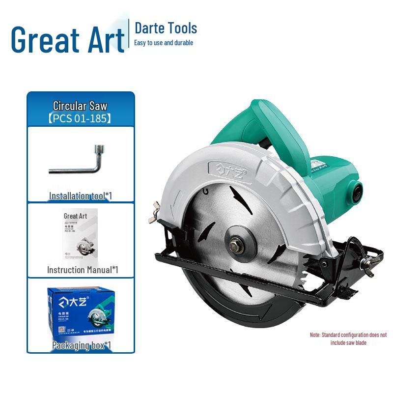 

Циркулярная электропила Dayi 7 и 9 дюймов - Высокая мощность, Портативная, Многофункциональная машина для резки дерева. 7 Inch Light Duty Home Use