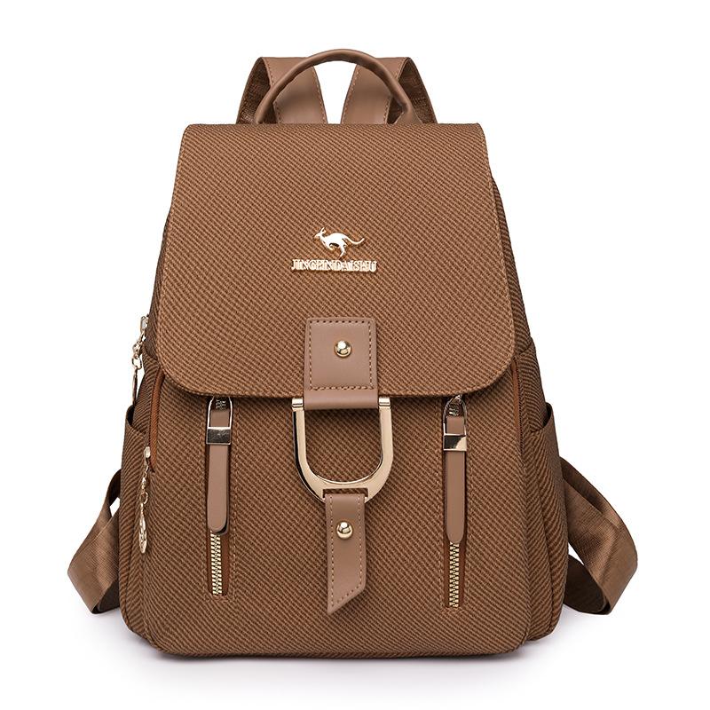 Ladies' Casual Backpack, Lightweight for Shopping Storage, Retro Crossbody Backpack and Travel Bag
