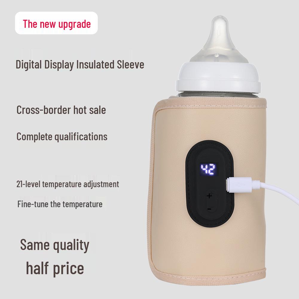USB Smart Temperature Control Baby Milk Warmer Bottle Sleeve