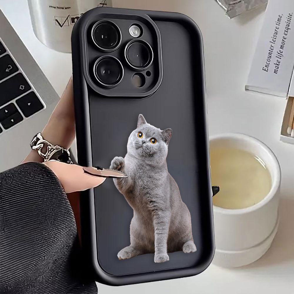 

White Grey Cat Ragdoll Phone Case For OPPO A5 A3X A5X A6X A54 A55 A57 A58 A72 A74 A78 A79 A93 A94 FIND X3 X5 X8 X9 Case Cover OPPOA60