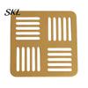 Sturdy Metal Plates for Cups Decorative Coasters Drinks, Heat Resistant Hollow Carved Table Mats Desktop Home Coffee Tea Cups, Modern Decor