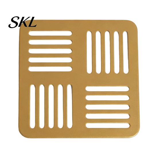 Sturdy Metal Plates for Cups Decorative Coasters Drinks, Heat Resistant Hollow Carved Table Mats Desktop Home Coffee Tea Cups, Modern Decor