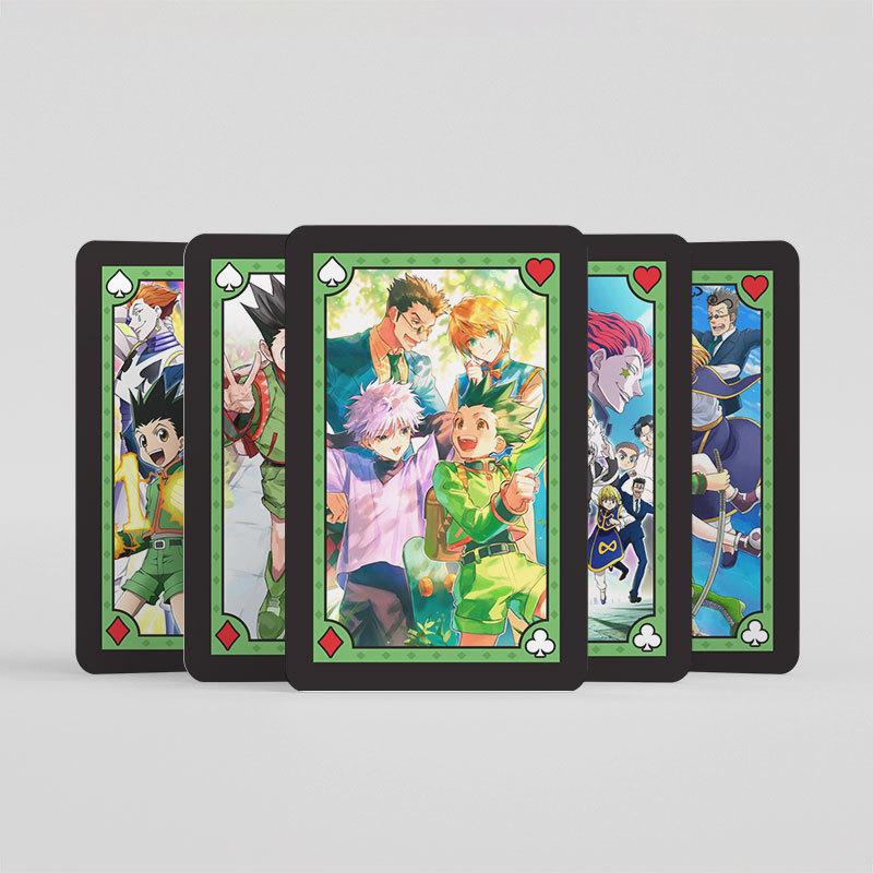 Anime Poker Toy Hunter X Hunter Board Game Cards Hisoka Killua Zoldyck Cosplay Hardcover Coollection Gift