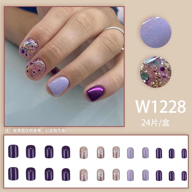 24 pezzi Unghie Finte 3D French Press On Y2k Amore Fiocco Dolci Mandorla Patch Ins Moda Ragazza Punte Unghie Finte Indossabili Copertura Totale