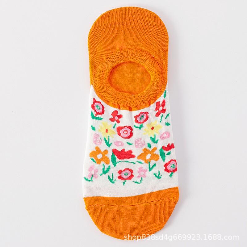 Womens Invisible Low-Cut Cotton Socks Non-Slip Ankle Breathable Casual Short Daily Wear