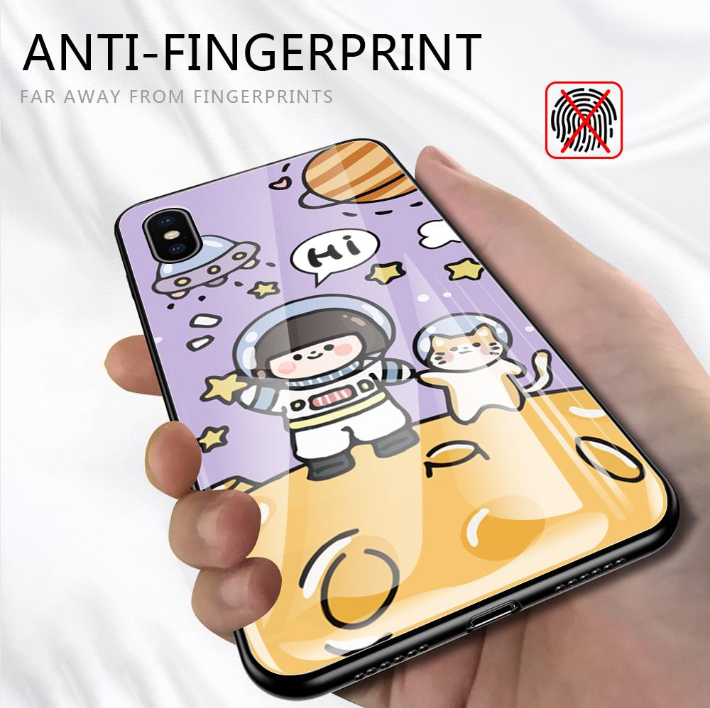 Tempered Glass Phone Case For Samsung A12 A16 A32 A53 S20FE S23 S25 Honor20 X6A 90Lite 9X Huawei Y9Prime2019 P30Lite Soft Edge Shockproof Smooth Shell