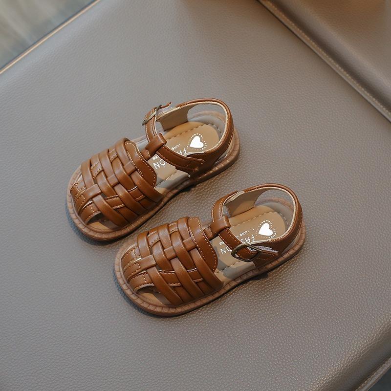 Closed-Toe Sandals for Girls and Boys Walkers Soft-Sole Anti-Slip Kids Beach Shoes, Toddler Casual Comfortable Footwear