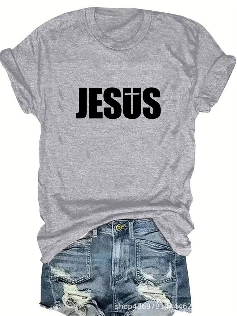 Women's Fashion Round Neck T-Shirt for Cross-Border Trade