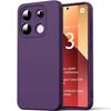 Silicone Case for Xiaomi Redmi Note 13 Pro 4G (not for 5G), Protection Slim Shockproof Anti-Scratch Dark Purple