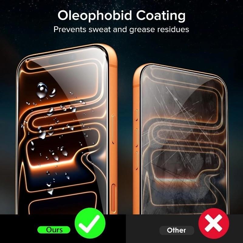 3Pcs Full Cover Tempered Glass For iPhone 17 Pro Max Air 16E 15 14 13 12 11 Pro Max 16 Plus Mini X XR XS Max 7 8 6s Plus Screen Protector Glass Film