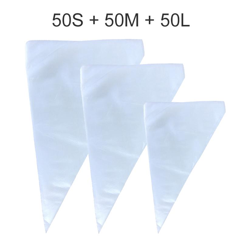 50/100 Stück Spritzbeutel Einweg Transparent Spritzbeutel Melköl Haushalt Küche Backprodukte für Kuchen Dekoration TMZ