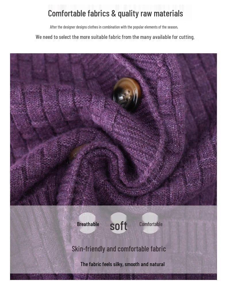 Women's Knitted Slimming Cardigan - Versatile, Stylish Short Outerwear for Autumn/Winter 2026
