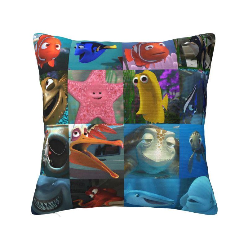 Anpassat Disney-film Hitta Nemo Kuddfodral 40x40cm Soffa Anime Kawaii Modernt Kuddfodral Bil Kuddfodral