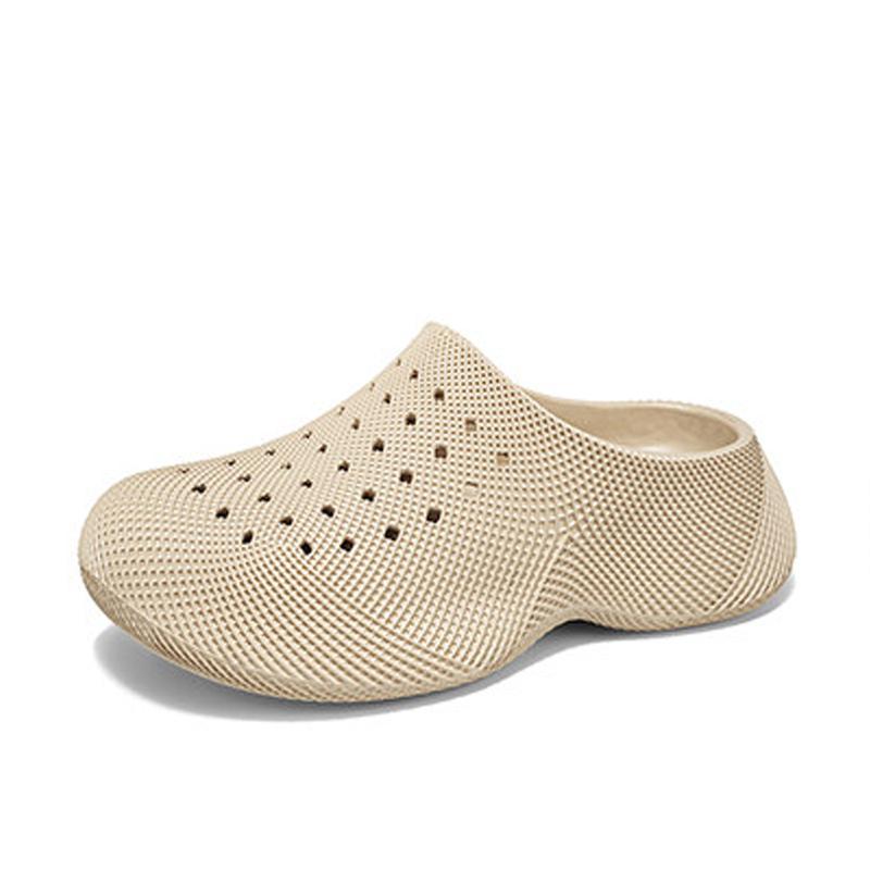 Women Men Thick Sole 3D Print Clogs Soft Cushion Garden Shoes Lightweight Summer Beach Slip On Sandals 35 To 45 35