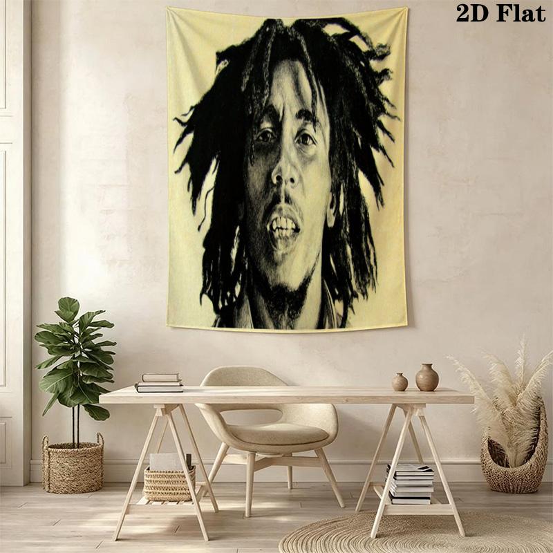 Bob Marley Legend Reggae Tapestry Background Cloth Fashion Print Background Wall Hanging Cloth Background Cloth Work Of Art