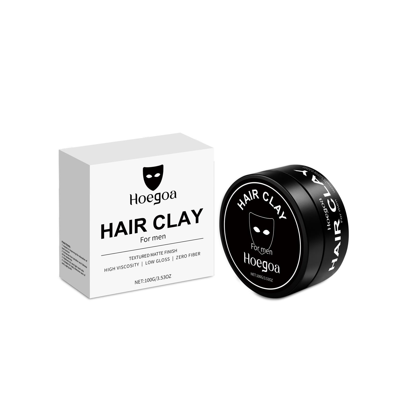 Hoegoa Men s Natural Matte Hair Clay: Voluminous, Smooth, Shiny, Long-Lasting Hold.