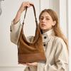 Large-capacity Commuter Bag Light Luxury High-end Shoulder Messenger Bag Women's New First-layer Cowhide Bucket Bag