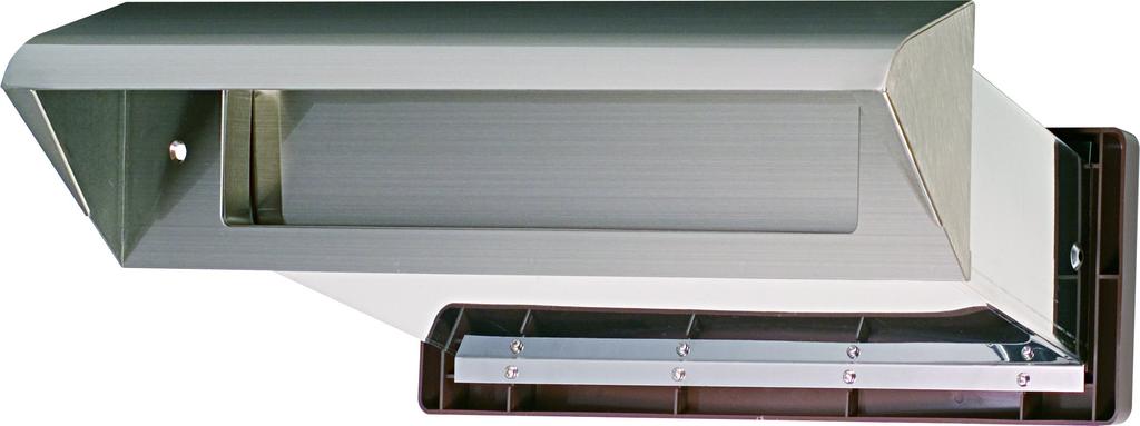 Mizukami Metal Stainless Steel Chute with Inner Lid, Airtight Type, No. 30, for Solid Walls, Hairline Clear (001-5733), 1 Unit