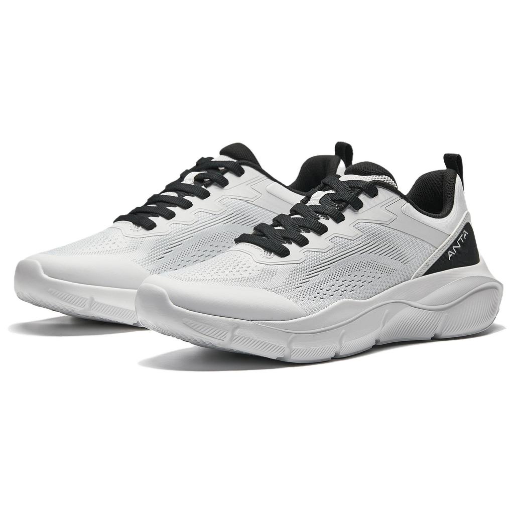 Anta Cushioning Breathable Low top Casual Running Shoes Men's Gray Black 912527751-2