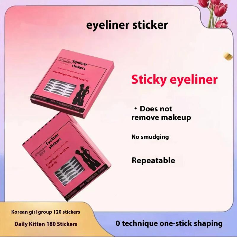 300 Stück/Box Wasserfeste Eyeliner Stempel Aufkleber Ein-Stab Formgebung Einfach zu Verwenden Wasserfest Schweißresistent Schweißresistent