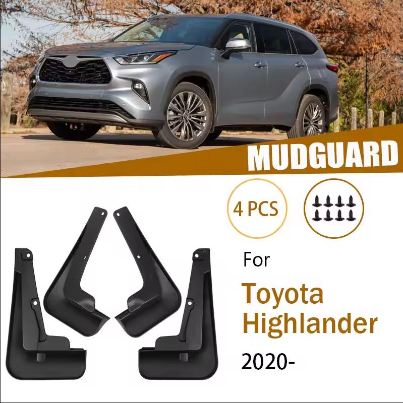 Для Toyota Highlander XU70 2020-2025 Брызговики Защита Крыла Защита Колеса Автоаксессуары Брызговики Противогрязевые, 4 шт.