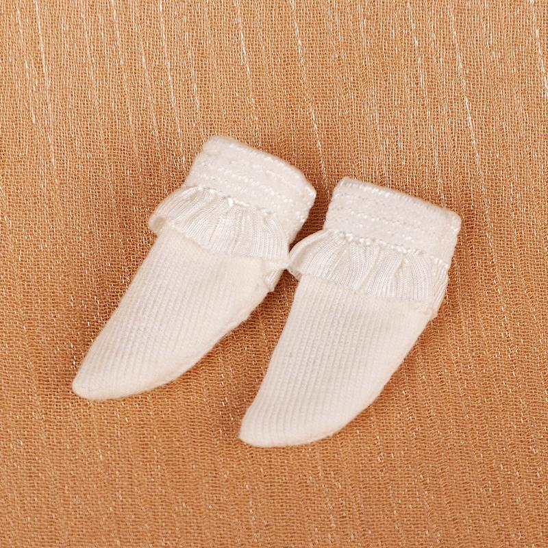 

Latest Mini Adorable Lace White Socks Doll White Socks ob Brief Sock designed for 1/12bjdobitsu11mollysob11 Doll Shoes Accessories OB11