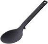 Yamazaki Tower Silicone Cooking Spoon, Black, Approx. W7 X D3 X H26cm, with Measuring Meter, Heat-Resistant, 4273