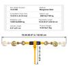 SucceBuy 2/4pcs Ratchet Chain Binders 1/4"-5/16" Load Binder with 2 Hooks Tie Downs Tow Chain for Flatbed Trailer Transport