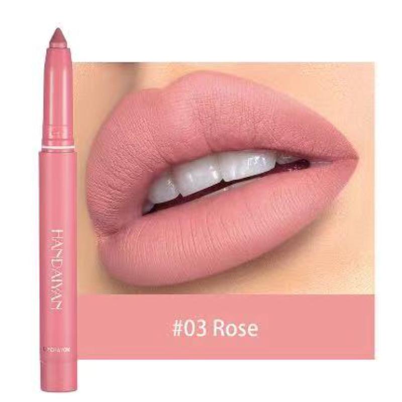 Es ist nicht leicht zu verblassen und an der Tasse zu kleben. Lippenstiftstift Matt Lipliner