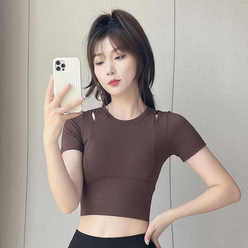 

2024 Женский быстросохнущий комплект спортивной одежды для тенниса/бадминтона - Летняя футболка с модной юбкой для бега и йоги S