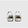 Designer Woman Fashion Sexy Banquet Comfort Crystal Transparent Solid Color Pointed Toe Women Low Heel Sandals Zapatos De Mujer