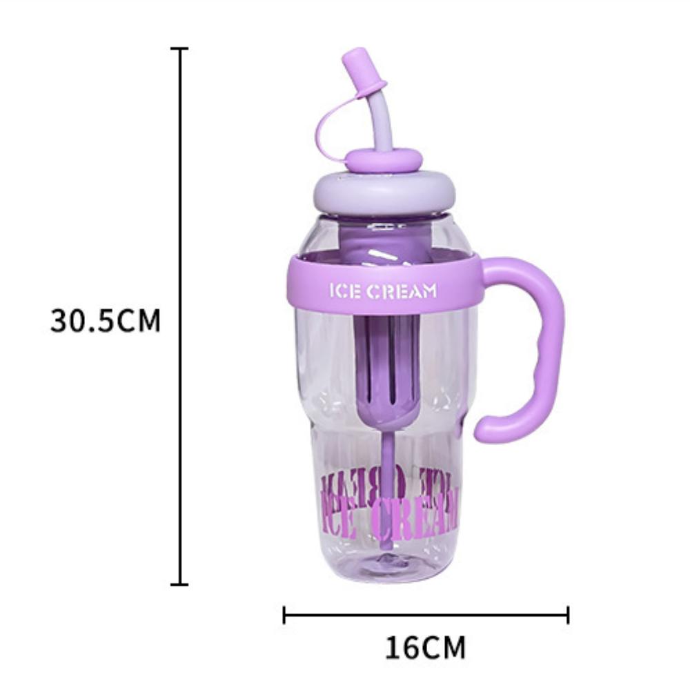 Cute Children's Plastic Cup 1300ML Large Capacity Big Belly Cup Summer