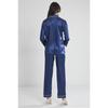 Pierre Cardin Women's Piped Satin Pajama Set