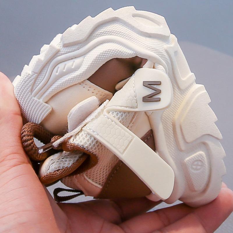 Mädchen Atmungsaktive Sportschuhe Kinder Leder Wasserdichte Freizeitschuhe Jungen Koreanischer Stil Dad Shoes Rutschfeste Laufschuhe