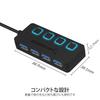 SABRENT USB Hub with Power Supply 4 Ports with Power Adapter LED Power SuperSpeed 5Gbps for Compatible with Windows and Mac Systems Length 3.0,
