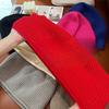 Cold Loose Knitted Hat Men and Women Street Piles of Hats Big Heads Cold Hats Confinement Hat Autumn and Winter