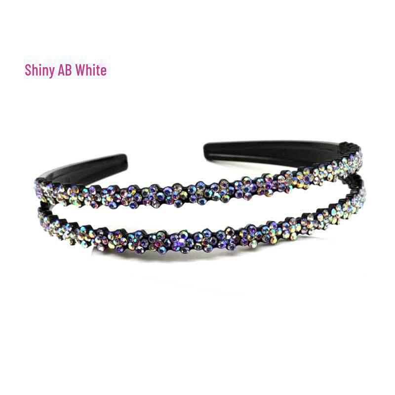 Korean Non-Slip Double Row Plum Blossom Headband for Women and Kids – Versatile Hairpin Accessory
