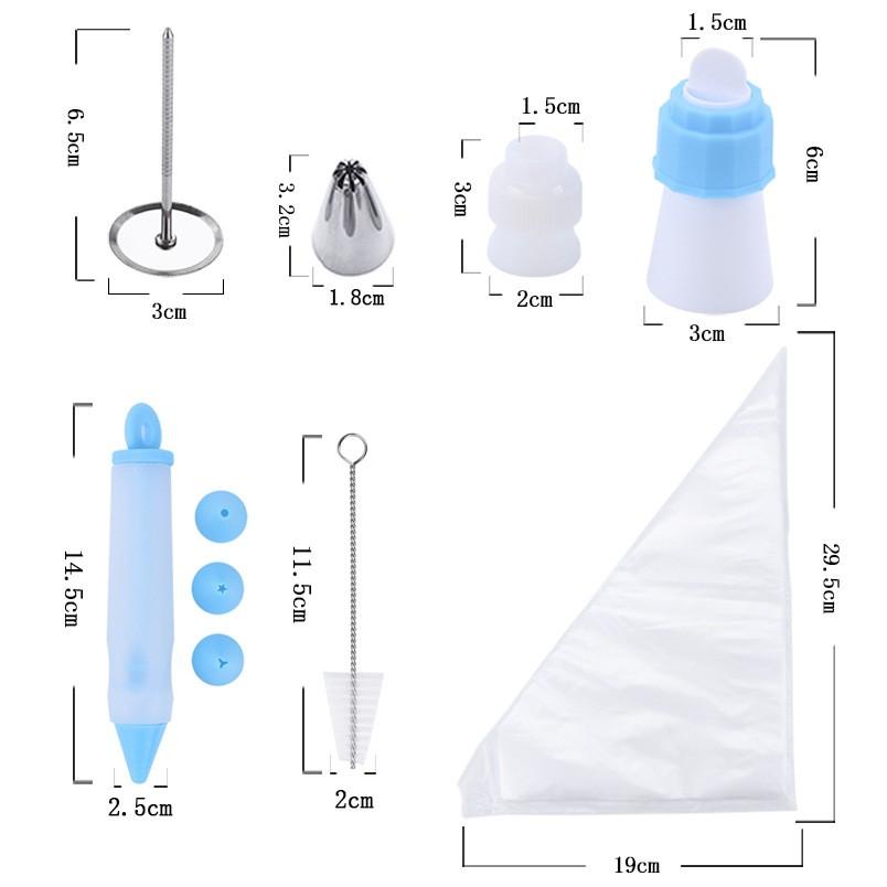 Cake DIY Cake Baking Tools 80pcs Icing Baking Nozzles Piping Bags Sets Decorating Kits Cake Turntable Pastry Tools for Kitchen