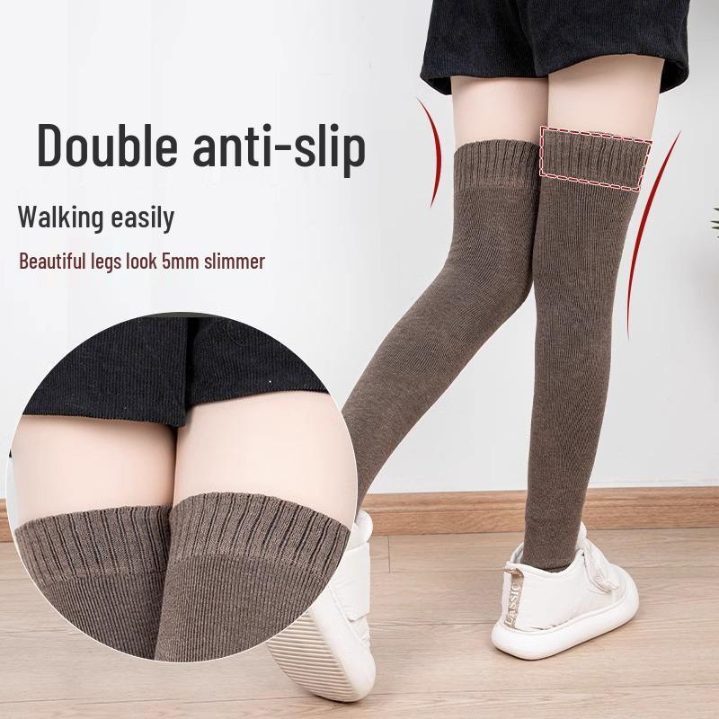 Women's Plush Fleece-Lined Over-the-Knee Warm Socks