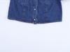Spring 2025 Women's Denim Set: Turn-Down Collar Shirt & Belted Wide-Leg Jeans